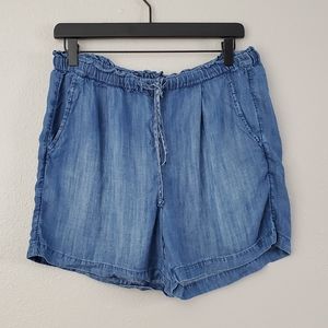 Anthropologie Cloth & Stone Chambray Shorts Small